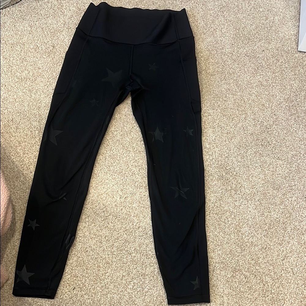 Black Star Pattern Leggings